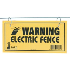 108 Piece Lot Warning Signs For Electric Fences Black Lettering Yellow Poly